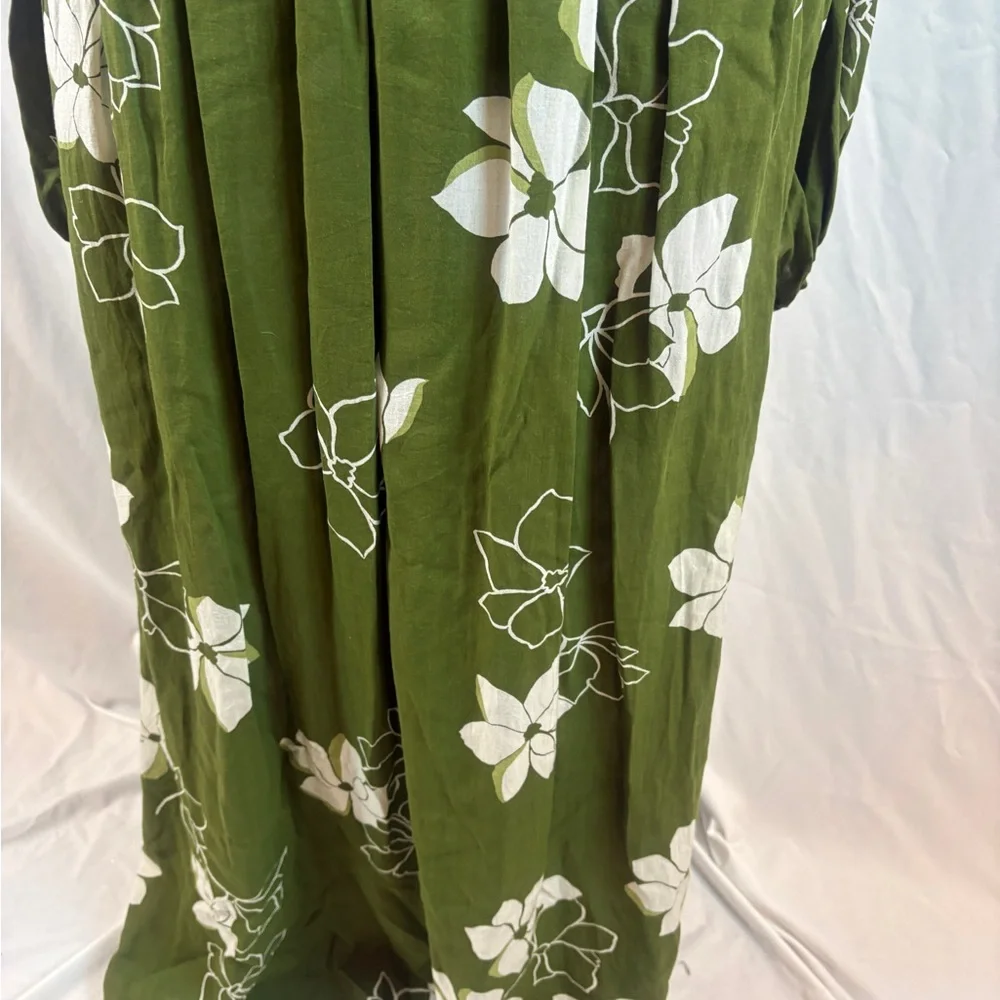 Billabong Green Floral Long Sleeve Dress - Picture 8 of 11